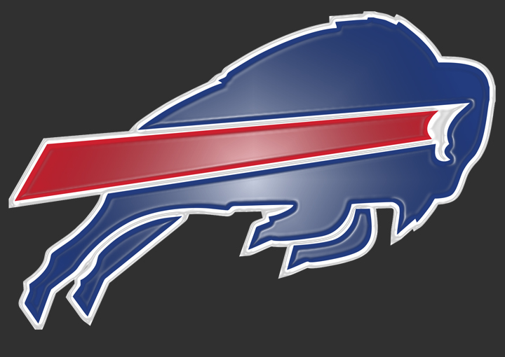 Buffalo Bills Plastic Effect Logo iron on paper